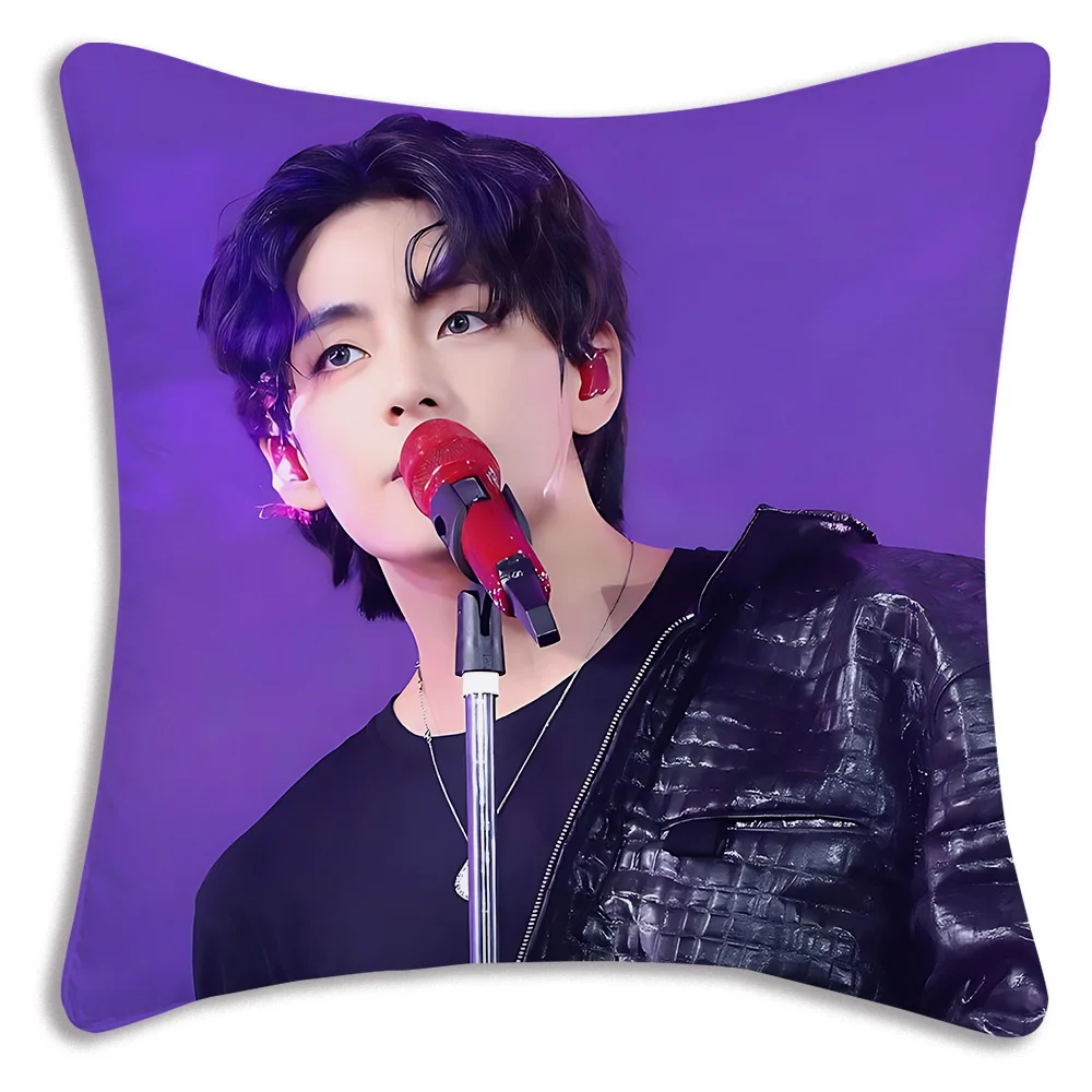 Kim Taehyung BTS Elegant Idol Throw Pillow