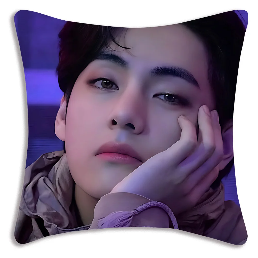 Kim Taehyung BTS Iconic K-Pop Throw Pillow