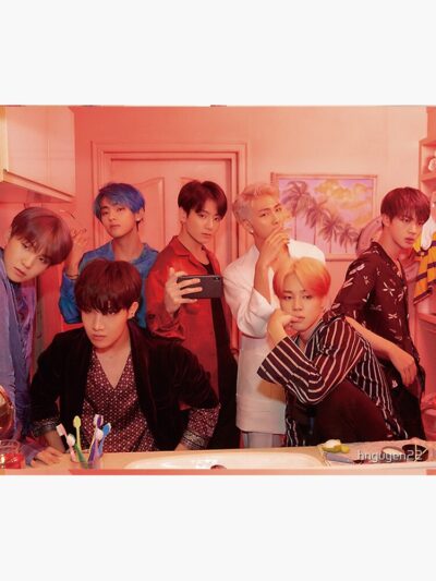 Alternative view of Map Of The Soul Persona Version 2 Group Tapestry