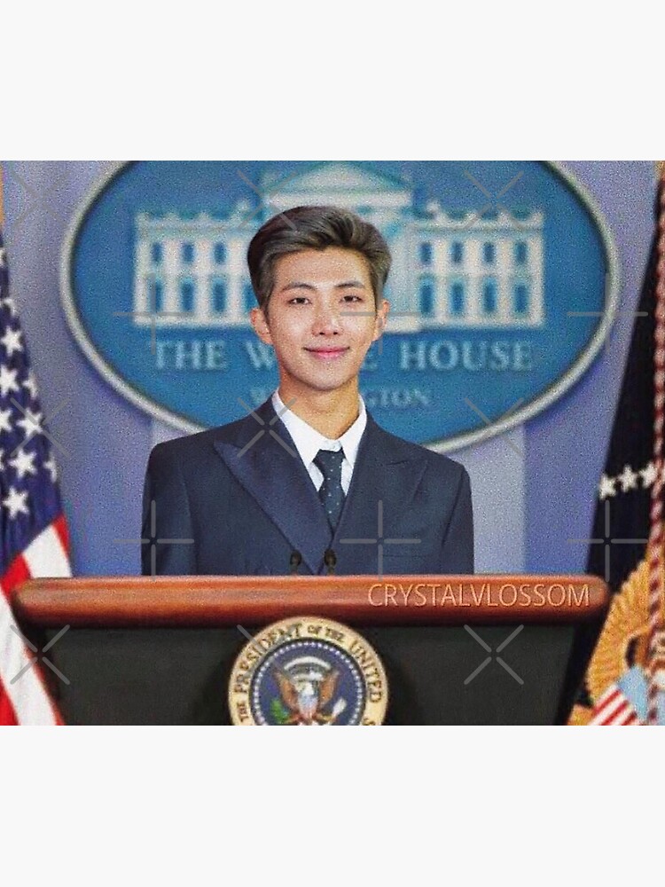 Namjoon For President 2022 White House Derp Meme Proof Yet To Come Concept Tapestry - Image 2