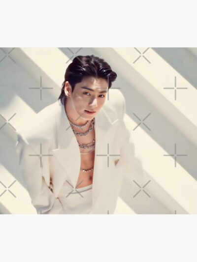 Alternative view of Jungkook 3D Golden Bts Tapestry