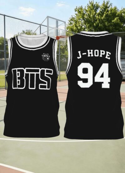 Alternative view of Top BTS Kpop Basketball Jersey