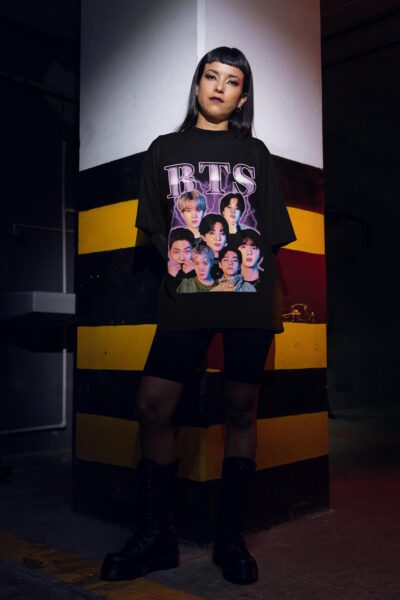 Alternative view of BTS Bangtan Boys Vintage Retro Unisex T-Shirt