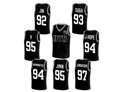 Alternative view of Hot Custom BTS Kpop Basketball Jersey