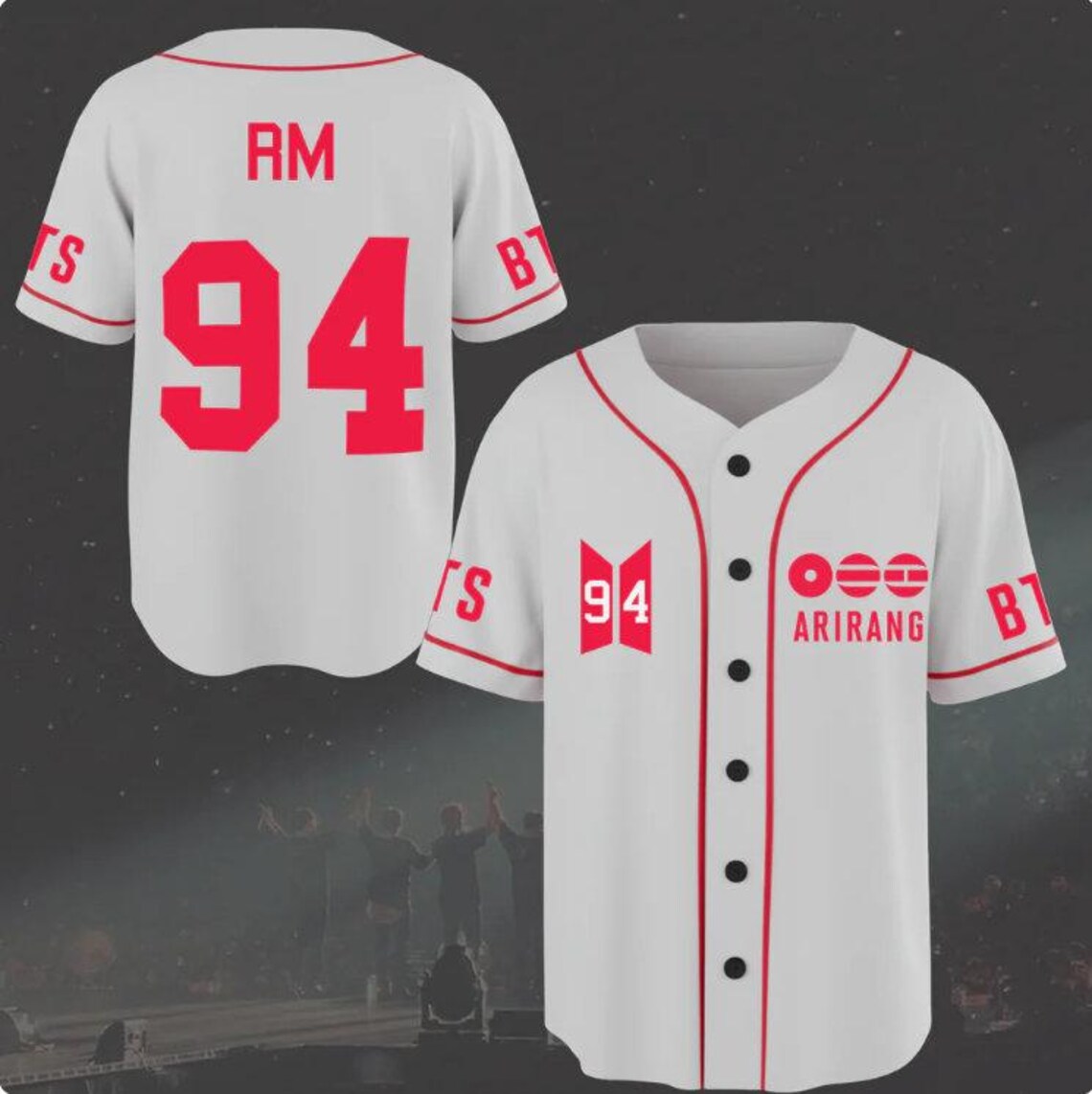 BTS Classic K-Pop Inspired Baseball Jersey
