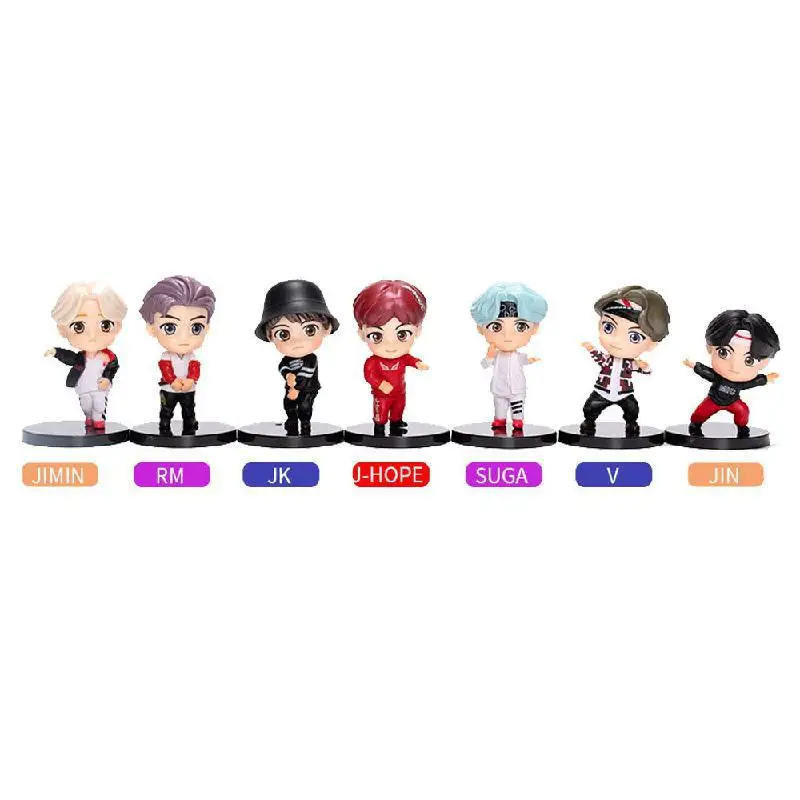 Figures Doll Model Toy Rm Jin Suga Jhope Jimin V Jungkook Star Idol Figure - Image 5