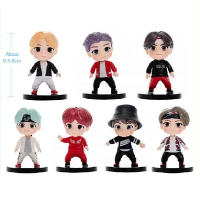 Alternative view of Rm Jin Suga Jhope Jimin V Jungkook Doll Model Toy Action Figure