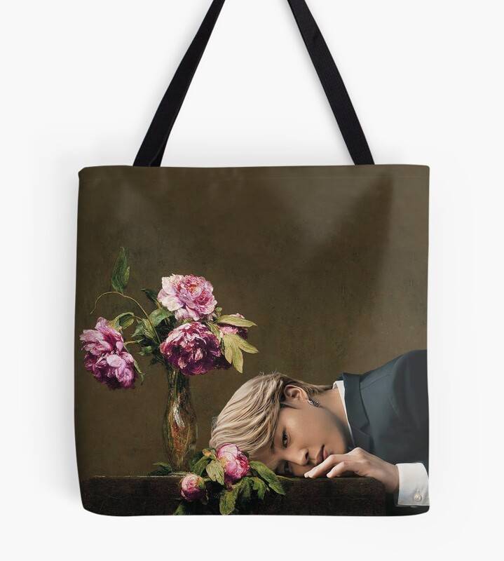 Jimin And Peonies Tote Bag