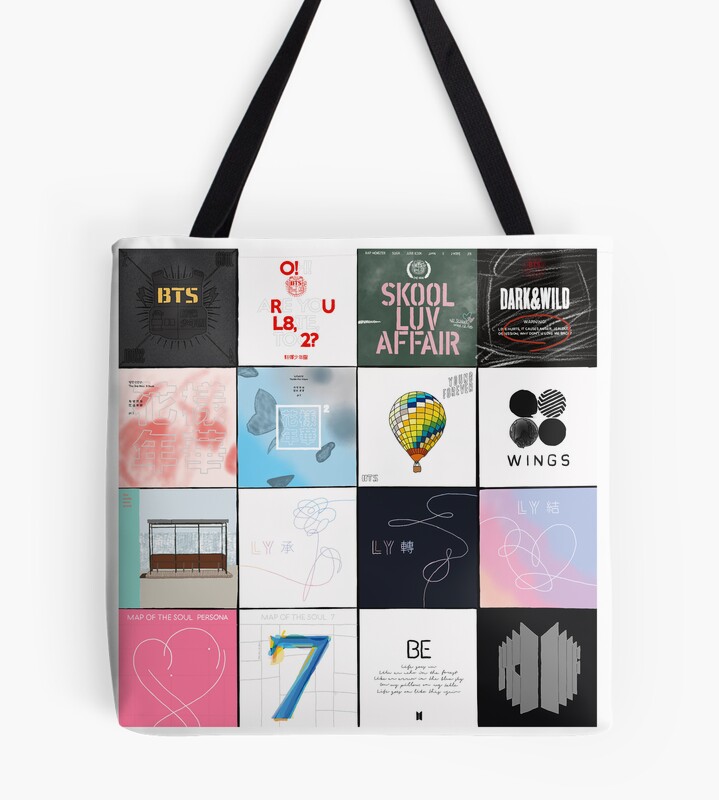 Bts Album Sticker Tote Bag