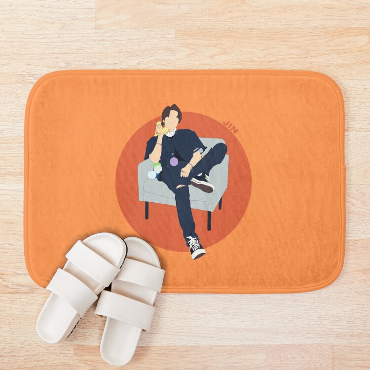 Butter Jin Concept Photo Kpop Fan Art Bath Mat - Image 3