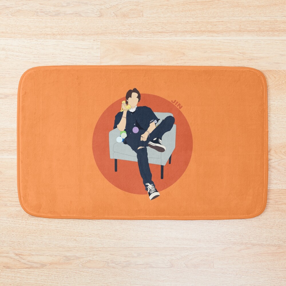 Butter Jin Concept Photo Kpop Fan Art Bath Mat
