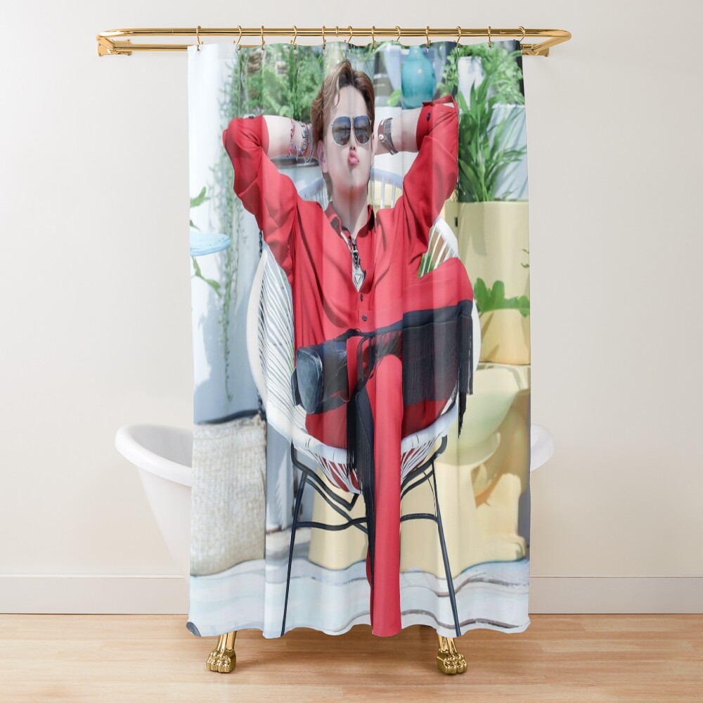 Kim Taehyung V Map Ptd Bts Shower Curtain