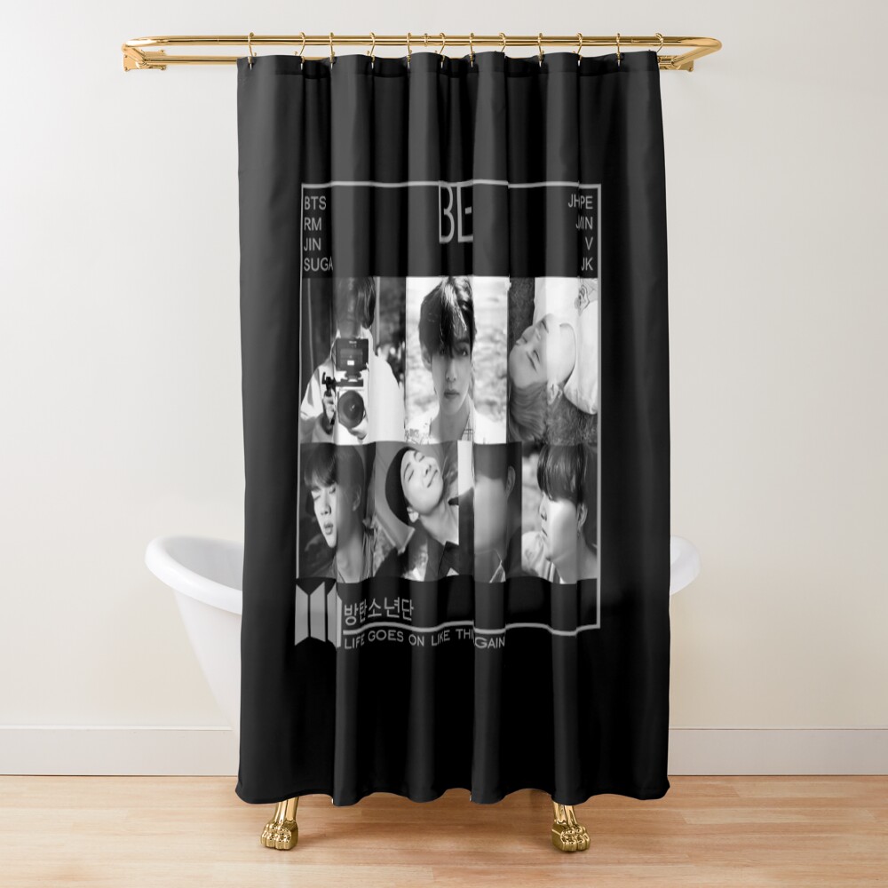 Bts T Shirtbe Bts Shower Curtain