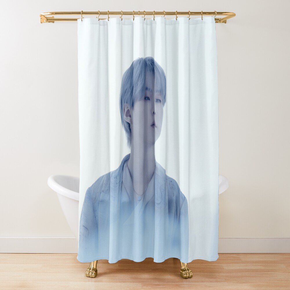 Yoongi Agust D Bts Door Version 2 Bigger Logo Proof Comeback Shower Curtain