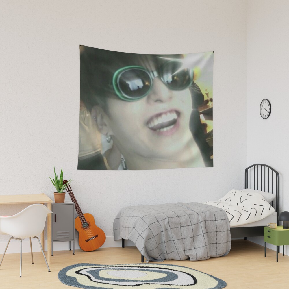Jungkook Meme Face Tapestry