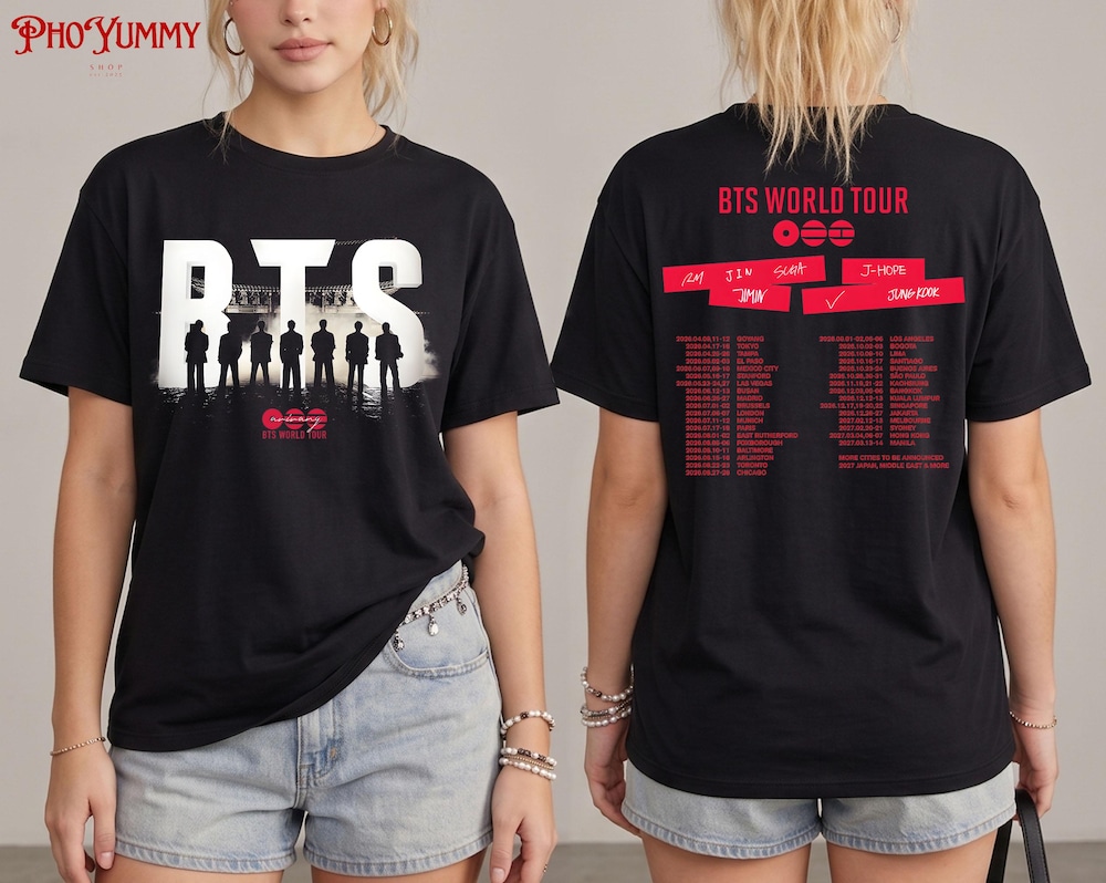 World Tour BTS 2026 Comeback T-shirt