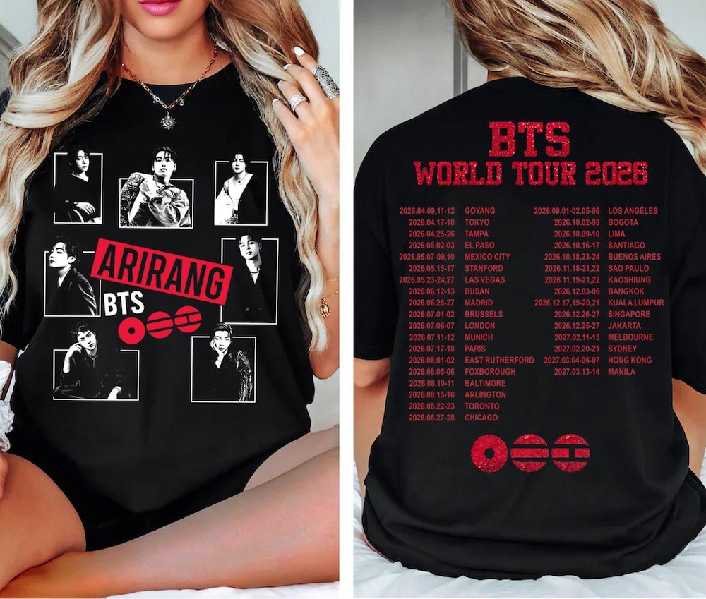 Ariang BTS World Tour 2026 Vintage T-shirt