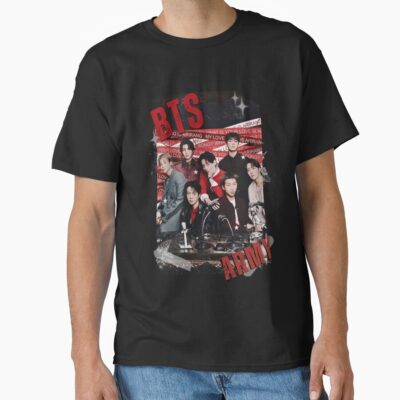 Alternative view of Bangtan Army Concept Korean Kpop Song T-shirt